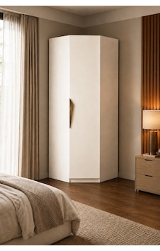 Gama Gardırop Köşe Modül Askılı Raflı Tasarım Kulplu 253 Cm Gardırop Elbise Dolabı Beyaz Gama Gardırop Köşe Modül Askılı Raflı Tasarım Kulplu 253 Cm Gardırop Elbise Dolabı Beyaz