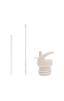 Nuuroo Paslanmaz Çelik Termos 500ml İçin Yedek Kapak, Pipet, Fırça Seti Krem Nuuroo Paslanmaz Çelik Termos 500ml İçin Yedek Kapak, Pipet, Fırça Seti Krem