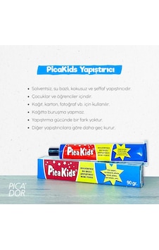 Pica Kids Solventsiz Su Bazlı Yapıştırıcı 90 Gr - Sedko Pica Kids Solventsiz Su Bazlı Yapıştırıcı 90 Gr - Sedko