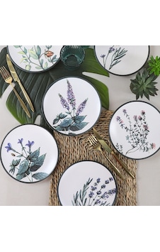 Keramika Çiçek Bahçesi Pasta Tabağı 20 Cm 6 Adet - 18938-39-40-41-42-43 Keramika Çiçek Bahçesi Pasta Tabağı 20 Cm 6 Adet - 18938-39-40-41-42-43
