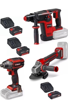 Einhell TP-HD 18/26 Li Bl Akülü Pnömatik Matkap + TP-CI 18/220 Li Bl Vidalama + TP-AG 18/125 Ce Q Avuç Taşlama 2x4.0ah+2.5ah Akülü Kömürsüz Set Einhell TP-HD 18/26 Li Bl Akülü Pnömatik Matkap + TP-CI 18/220 Li Bl Vidalama + TP-AG 18/125 Ce Q Avuç Taşlama 2x4.0ah+2.5ah Akülü Kömürsüz Set