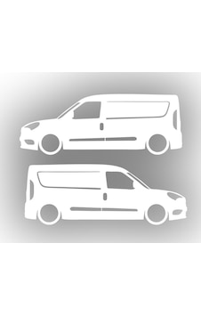 Basık Doblo Sticker 17x17 Cm Beyaz Basık Doblo Sticker 17x17 Cm Beyaz