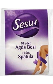 Sesu Ağda Bezi 10'lu + Spatula Sesu Ağda Bezi 10'lu + Spatula