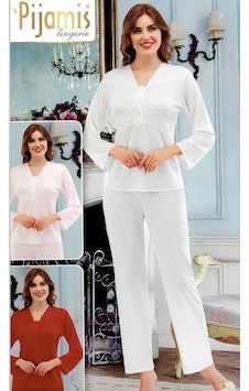 Pijamis 2024 Pamuk Uzun Kol Kadın Pijama Takımı Kutulu Bordo Pijamis 2024 Pamuk Uzun Kol Kadın Pijama Takımı Kutulu Bordo