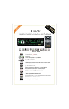 Fi Audio Fr3000 Bluetooth/usb/aux Dijital Medya Çalar Oto Teyp Fi Audio Fr3000 Bluetooth/usb/aux Dijital Medya Çalar Oto Teyp