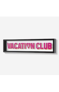 Siyah Cam Mdf Vacation Club Çerçeve 51x12x4 Cm Siyah Cam Mdf Vacation Club Çerçeve 51x12x4 Cm