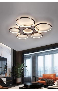 Ömür Avize Jüpiter Modern Siyah Kasa 75 Cm Beyaz Ledli Plofonyer Ledli Avize1 Siyah Ömür Avize Jüpiter Modern Siyah Kasa 75 Cm Beyaz Ledli Plofonyer Ledli Avize1 Siyah
