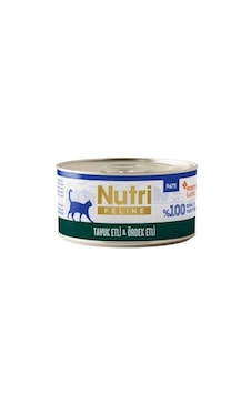 Nutri Feline Tavuk Etli Ve Ördekli Tahılsız Yetişkin Kedi Konservesi 70 Gr Nutri Feline Tavuk Etli Ve Ördekli Tahılsız Yetişkin Kedi Konservesi 70 Gr