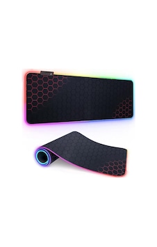 Coverzone Büyük Oyuncu Rgb Mousepad Ve Klavye Pad Kırmızı Altıgen Desenli Red Hex Tasarım Işıklı 70cm X 30cm M Coverzone Büyük Oyuncu Rgb Mousepad Ve Klavye Pad Kırmızı Altıgen Desenli Red Hex Tasarım Işıklı 70cm X 30cm M