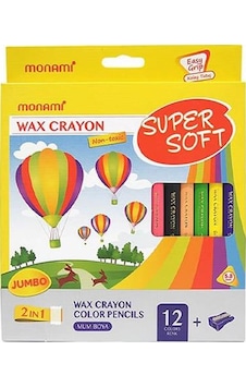 Monami Super Soft Kuru Boya Jumbo Boy 12'li Monami Super Soft Kuru Boya Jumbo Boy 12'li