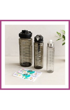 Gees Global 3'lü Pipetli Motivasyon Suluk Seti 500/900/2000 Ml Telefonluklu Gbzs