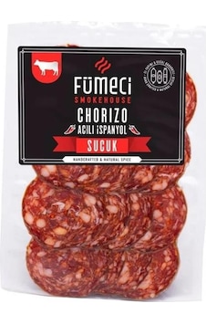 Fümeci Smokehouse %100 Dana Fermente İspanyol Sucuk Acılı Chorizo 250 G