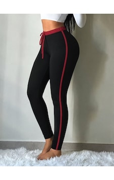 Tammy Kadın Yüksek Bel Bağcıklı Şerıt Detaylı Dalgıç Tayt Kırmızı Tammy Kadın Yüksek Bel Bağcıklı Şerıt Detaylı Dalgıç Tayt Kırmızı