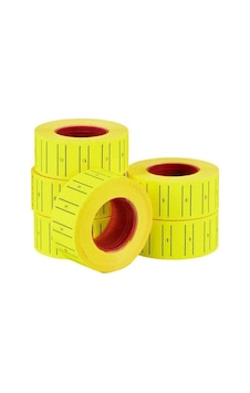 Sarı Fiyat Etiketi - 12x21 Mm - Rulo Renkli Sarı Fiyat Etiketi - 12x21 Mm - Rulo Renkli