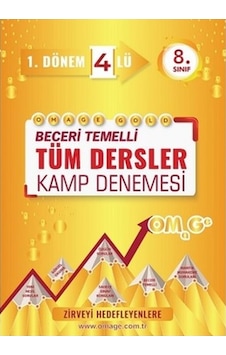 Omage 8. Sınıf Gold Tüm Dersler 1. Dönem 4'Lü Kamp Denemesi Omage 8. Sınıf Gold Tüm Dersler 1. Dönem 4'Lü Kamp Denemesi
