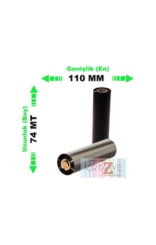 110 Mm X 74 M Wax Ribon 10'lu Paket Diğer 110 Mm X 74 M Wax Ribon 10'lu Paket Diğer