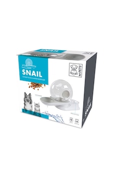 M-pets Snail Hazneli Kedi Ve Köpek Su Ve Mama Kabı Beyaz 2800 Ml 244-51014.01 M-pets Snail Hazneli Kedi Ve Köpek Su Ve Mama Kabı Beyaz 2800 Ml 244-51014.01