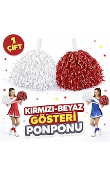 1 - 820 - Çift 2 Adet Kırmızı-beyaz Renk 23 Nisan 19 Mayıs 29 Ekim Okul Gösteri Ponponları - Csmo-tex - Ekstra Dolgun 1 - 820 - Çift 2 Adet Kırmızı-beyaz Renk 23 Nisan 19 Mayıs 29 Ekim Okul Gösteri Ponponları - Csmo-tex - Ekstra Dolgun