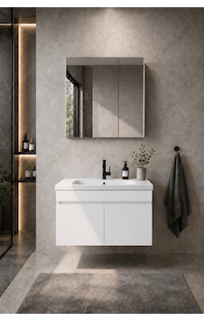 Kale Serisi Banyo Dolabı Seti Parlak Beyaz Banyo Alt Dolap - Aynalı Üst Dolap Cerastyle Elite Lavabolu, Lavabo-aynalı Üst Dolap Dahil Parlak Beyaz Kale Serisi Banyo Dolabı Seti Parlak Beyaz Banyo Alt Dolap - Aynalı Üst Dolap Cerastyle Elite Lavabolu, Lavabo-aynalı Üst Dolap Dahil Parlak Beyaz