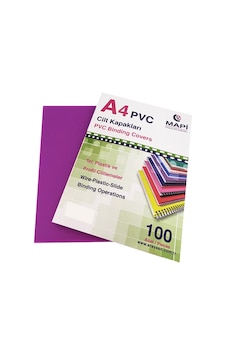 Mapi A4 Pvc Opak Cilt Kapak Mor 100 Lü Mapi A4 Pvc Opak Cilt Kapak Mor 100 Lü