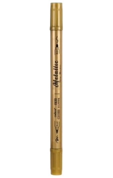 Maxx Metalik Twin Marker Kalem Altın Çift Taraflı Markör Cs-h886 Maxx Metalik Twin Marker Kalem Altın Çift Taraflı Markör Cs-h886