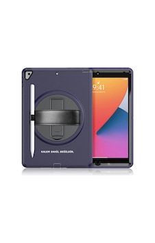 Tablet Tutucu Apple İpad 10.2 7.nesil Kılıf Hand Strap Tablet Kılıfı - Lacivert Tablet Tutucu Apple İpad 10.2 7.nesil Kılıf Hand Strap Tablet Kılıfı - Lacivert