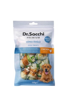Dr.sacchi Premium Tavuk Sargılı Çift Renkli Sığır Derisi Düğüm Kemik Tahılsız Köpek Ödülü 2 8'li 110 Gr Dr.sacchi Premium Tavuk Sargılı Çift Renkli Sığır Derisi Düğüm Kemik Tahılsız Köpek Ödülü 2 8'li 110 Gr