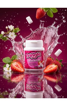 Tringle Çilek Aromalı Draje Sakız 60 G Şekersiz Tatlandırıcılı Çilek Aromalı Pratik Draje Sakız Günlük Kullanıma Uygun