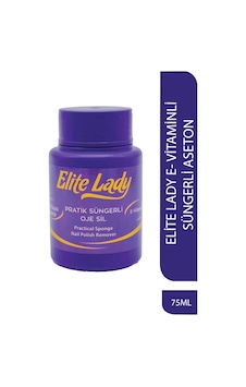 Elite Lady Süngerli E-Vitaminli Aseton 75 ML Elite Lady Süngerli E-Vitaminli Aseton 75 ML