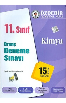 Özdebir 11.Sınıf Kimya Branş Deneme Sınavı Özdebir 11.Sınıf Kimya Branş Deneme Sınavı