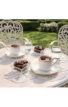 6'lı Dantel Kahve Sunumluğu 15x15 Cm Asorti Desenli Fincan Altlığı Takımı Çok Renkli 6'lı Dantel Kahve Sunumluğu 15x15 Cm Asorti Desenli Fincan Altlığı Takımı Çok Renkli