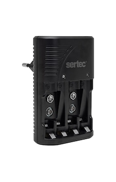 Sertec Stc-C9V Aa-Aaa-2X9V Dörtlü Pil Şarj Aleti Sertec Stc-C9V Aa-Aaa-2X9V Dörtlü Pil Şarj Aleti