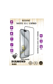 Redmi 13/13 Pro Anti-static Esd 9h Diamond Glass Ekran Koruyucu Temperli Cam Redmi 13/13 Pro Anti-static Esd 9h Diamond Glass Ekran Koruyucu Temperli Cam