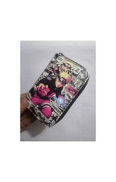 Owlbag Company Owl Bag Naruto Desenli Tasarım Suni Deri Cüzdan Çok Renkli