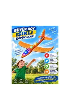 Led Işıklı Köpük Uçak Oyuncak -büyük Boy Hafif Ve Dayanıklı Eva Köpük Kolay Kurulum Açık Hava Çocuk Oyuncağı - 921723640 Led Işıklı Köpük Uçak Oyuncak -büyük Boy Hafif Ve Dayanıklı Eva Köpük Kolay Kurulum Açık Hava Çocuk Oyuncağı - 921723640