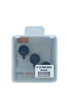 Nettech Apple Uyumlu iPhone 13 Pro Max Damla Model 3in Kamera Cam Koruyucu - Siyah