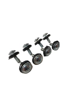 Motosiklet Kaporta Vidası Lastikli Ve Pullu 6mm 2.5 Cm ( 8 Adet )
