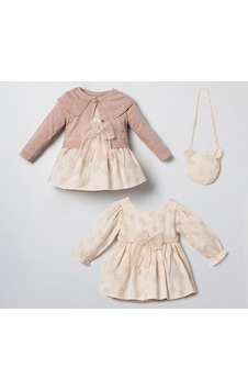 Cocosiss Trıko Prenses Dress Çantalı Takım Kahverengi Cocosiss Trıko Prenses Dress Çantalı Takım Kahverengi