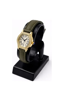 Cazion Süet Deri Kayış Gold Kasa Taş Detaylı Kadın Vintage Retro Saat Bakır Cazion Süet Deri Kayış Gold Kasa Taş Detaylı Kadın Vintage Retro Saat Bakır