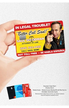 Better Call Saul Kartvizit Kredi Kartı & Akbil Sticker Kaplama Diğer Better Call Saul Kartvizit Kredi Kartı & Akbil Sticker Kaplama Diğer