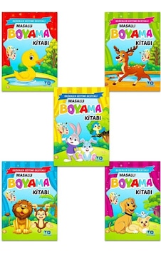 Masallı Boyama Kitabı 5 Kitap Takım / Kolektif / Tandem Yayınları / 9786052285985 Masallı Boyama Kitabı 5 Kitap Takım / Kolektif / Tandem Yayınları / 9786052285985