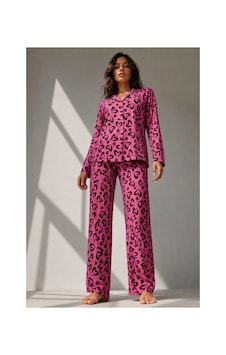 Fit Women Kadın Uzun Kol Pamuklu Lila Pijama Takımı Fit Women Kadın Uzun Kol Pamuklu Lila Pijama Takımı