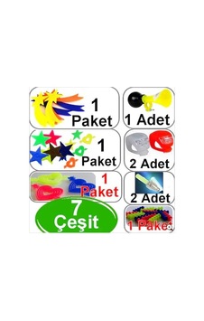 Bisiklet Dekoratif Süs Seti 7 Parça Çok Renkli Bisiklet Dekoratif Süs Seti 7 Parça Çok Renkli