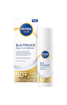Nivea Sun 2 İn 1 Primer Daily Uv Serum 50 Spf+ 30 Ml - 3 Adet Tarı Nivea Sun 2 İn 1 Primer Daily Uv Serum 50 Spf+ 30 Ml - 3 Adet Tarı