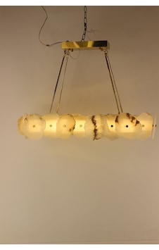 Modern Ham Mermer Parçalı Masaüstü 3 Renk Led Bronz Eskitme Sarkıt Avize Eskitme1