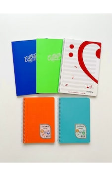 Okul Ve Kırtasiye Defter Seti - 2 Adet A4 40 Yaprak Çizgili + 2 Adet A5 72 Yaprak Kareli + 1 Adet A5 Müzik Defteri 5'li Set Okul Ve Kırtasiye Defter Seti - 2 Adet A4 40 Yaprak Çizgili + 2 Adet A5 72 Yaprak Kareli + 1 Adet A5 Müzik Defteri 5'li Set