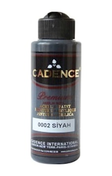 Cadence 120 Ml Premium Akrilik 0002 Siyah