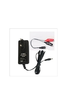 Akü Şarj Adaptörü 6 Volt 1 Amper Priz Tip Adaptör Akü Şarj Adaptörü 6 Volt 1 Amper Priz Tip Adaptör