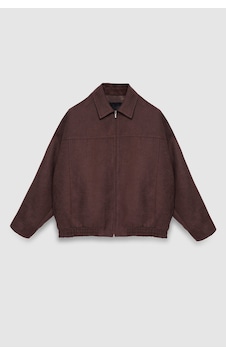 Thalure Kadın Kahverengi Oversize Süet Bomber Ceket Thalure Kadın Kahverengi Oversize Süet Bomber Ceket