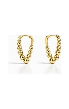 Ardena Gold Üzüm Salkımı Detaylı Halka Vintage Retro Küpe Altın Ardena Gold Üzüm Salkımı Detaylı Halka Vintage Retro Küpe Altın